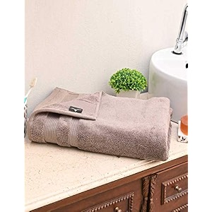 cotton double corded zero twist 1 bath towel pack of 1women men amp children39s ultra soft super absorbent bathroom guest550 gsmcolor brown