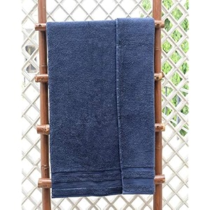 cotton bath towel pack of 1 full size machine washable easy to maintainwomen men amp children39s size large soft couple gift ultra soft new bornfor gym towel super absorbent bathroom guest 650 gsm color navy blue