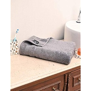 cotton double corded zero twist extra large bath towel pack of 1 full sizewomen men amp children39s ultra soft super absorbent bathroom guest550 gsm  color charcoal