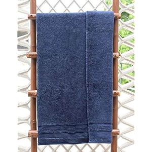 cotton double corded zero twist extra large bath towel pack of 1 full size women men amp children39s ultra soft super absorbent bathroom guest 550 gsm color navy