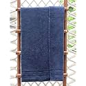 Cotton Double Corded Zero Twist Extra Large Bath Towel| Pack of 1| Full Size| Women Men &amp; Children's, Ultra Soft, Super Absorbent, Bathroom, Guest| 550 GSM| Color: Navy