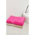 Zero Twist Cotton Extra Large Sheet Size Towel| Pack of 2| GSM 500| Size: 30"x60"| Men's Women's &amp; Kids Towel, Supersoft, High Absorbent| Color: Pink &amp; Beige