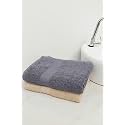 Zero Twist Cotton Extra Large Sheet Size Towel| Pack of 2| GSM 500| Size: 30"x60"| Men's Women's &amp; Kids Towel, Supersoft, High Absorbent| Color: Beige &amp; Charcoal