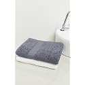 Zero Twist Cotton Extra Large Sheet Size Towel| Pack of 2| GSM 500| Size: 30"x60"| Men's Women's &amp; Kids Towel, Supersoft, High Absorbent| Color: White &amp; Charcoal
