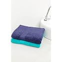Zero Twist Cotton Extra Large Sheet Size Towel| Pack of 2| GSM 500| Size: 30"x60"| Men's Women's &amp; Kids Towel, Supersoft, High Absorbent| Color: Turquoise &amp; Navy