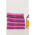 Zero Twist Cotton Face Towel| Pack of 8| GSM 550| Size: 12"x12"| Men's Women's &amp; Kids Towel, Supersoft, High Absorbent| Color: Pink &amp; Purple