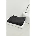 Zero Twist Cotton Large Bath Towel| Pack of 2| GSM 500| Size: 27"x51" | Men's Women's &amp; Kids Towel, Supersoft, High Absorbent| Color: White &amp; Black