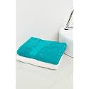 Zero Twist Cotton Large Bath Towel| Pack of 2| GSM 500| Size: 27"x51" | Men's Women's &amp; Kids Towel, Supersoft, High Absorbent| Color: White &amp; Turquoise