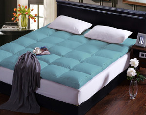 avi 4 inch 1016 cm double size microfibre breathable stretchable mattress topper