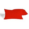 AVI Premium Quilted Bed Pillows for Sleeping Microfiber Filler Soft &amp; Luxurious for Side and Back Sleepers, Set of 2 Standard Size, 17 x 27 Inch, Red