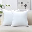 AVI Set of 2 Soft &amp; Fluffy Micorfiber Filled Premium Decorative Cushions for Sofa, Bed, Throw Pillow Insert, Cushion Filler- 16 x 16 Inch
