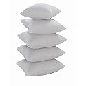 AVI Set of 9 Soft &amp; Fluffy Micorfiber Filled Premium Decorative Cushions for Sofa, Bed, Throw Pillow Insert, Cushion Filler- 12 x 12 Inch
