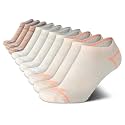 Avia Women's Athletic Low Cut Socks - 10 Pack Performance Stretch Cushioned Ankle Socks for Running and Workout (4-12)