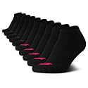 Avia Women's Athletic Low Cut Socks - 10 Pack Performance Stretch Cushioned Ankle Socks for Running and Workout (4-12)