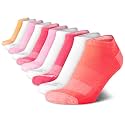 Avia Women's Athletic Low Cut Socks - 10 Pack Performance Stretch Cushioned Ankle Socks for Running and Workout (4-12)