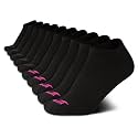 Avia Women's Athletic Low Cut Socks - 10 Pack Performance Stretch Cushioned Ankle Socks for Running and Workout (4-12)