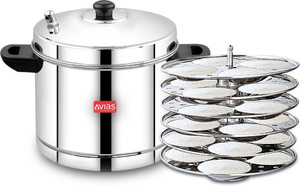 avias eco idly maker 6 plate induction  standard idli maker 6 plates 24 idlis 