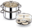 AVIAS Momo Maker Steamer With Idly Plate Stainless Steel Steamer (2 L)