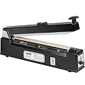 Aviditi 12" Impulse Manual Heat Sealing Bag Machine with Cutter for Closing Plastic Poly Bags and Tubing (1 Machine)