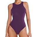 Avidlove Bodysuits for Women Crew Neck Sleeveless Body Suits Snap Closure Double Lined Tank Tops Bodysuit