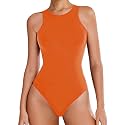 Avidlove Bodysuits for Women Crew Neck Sleeveless Body Suits Snap Closure Double Lined Tank Tops Bodysuit