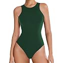 Avidlove Bodysuits for Women Crew Neck Sleeveless Body Suits Snap Closure Double Lined Tank Tops Bodysuit