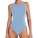 Avidlove Bodysuits for Women Crew Neck Sleeveless Body Suits Snap Closure Double Lined Tank Tops Bodysuit