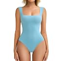 Avidlove Bodysuits for Women Square Neck Body Suit Double Lined Tank Top Bodysuit Soft