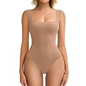 Avidlove Bodysuits for Women Square Neck Body Suit Double Lined Tank Top Bodysuit Soft