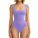 Avidlove Bodysuits for Women Square Neck Body Suit Double Lined Tank Top Bodysuit Soft