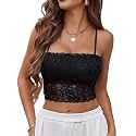 Avidlove Bralettes for Women Lace Spaghetti Strap Tank Top Tube Slim Basic Camisole