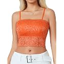 Avidlove Bralettes for Women Lace Spaghetti Strap Tank Top Tube Slim Basic Camisole
