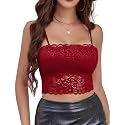 Avidlove Bralettes for Women Lace Spaghetti Strap Tank Top Tube Slim Basic Camisole