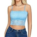 Avidlove Bralettes for Women Lace Spaghetti Strap Tank Top Tube Slim Basic Camisole