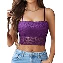 Avidlove Bralettes for Women Lace Spaghetti Strap Tank Top Tube Slim Basic Camisole