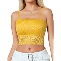 Avidlove Bralettes for Women Lace Spaghetti Strap Tank Top Tube Slim Basic Camisole