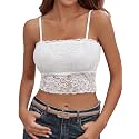 Avidlove Bralettes for Women Lace Spaghetti Strap Tank Top Tube Slim Basic Camisole