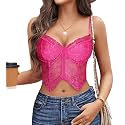 Avidlove Corset Tops for Women Lace Bustier Underwire Sexy Going Out Top