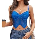 Avidlove Corset Tops for Women Lace Bustier Underwire Sexy Going Out Top