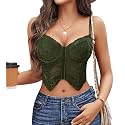 Avidlove Corset Tops for Women Lace Bustier Underwire Sexy Going Out Top
