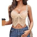 Avidlove Lace Bralettes for Women Y2k Camisole Lingerie Adjustable Strap Crop Top