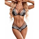 Avidlove Lingerie Lace Babydoll 2 Piece Sexy Bra and Panty Sets