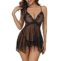 Avidlove Lingerie for Women Lace Babydoll Sleepwear Boudoir Outfits Plus Size Langeray XS-5XL