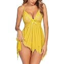 Avidlove Lingerie for Women Lace Babydoll Sleepwear Boudoir Outfits Plus Size Langeray XS-5XL