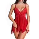 Avidlove Lingerie for Women Lace Babydoll Sleepwear Boudoir Outfits Plus Size Langeray XS-5XL