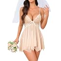 Avidlove Lingerie for Women Lace Babydoll Sleepwear Boudoir Outfits Plus Size Langeray XS-5XL