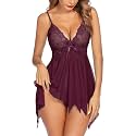 Avidlove Lingerie for Women Lace Babydoll Sleepwear Boudoir Outfits Plus Size Langeray XS-5XL