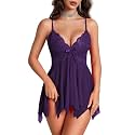 Avidlove Lingerie for Women Lace Babydoll Sleepwear Boudoir Outfits Plus Size Langeray XS-5XL