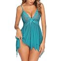 Avidlove Lingerie for Women Lace Babydoll Sleepwear Boudoir Outfits Plus Size Langeray XS-5XL