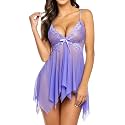 Avidlove Lingerie for Women Lace Babydoll Sleepwear Boudoir Outfits Plus Size Langeray XS-5XL